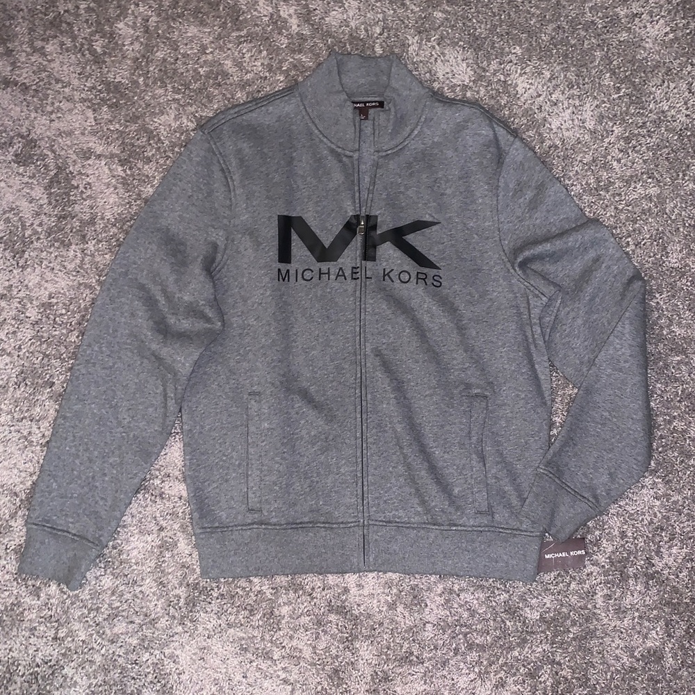 Michael Kors men’s zip up fleece lined jacket